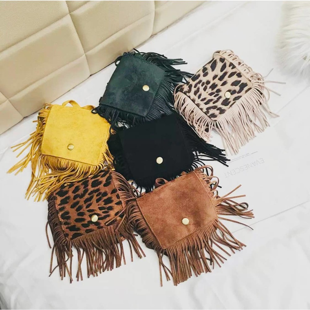 Kids Girls Mini Fringe Shoulder Purse